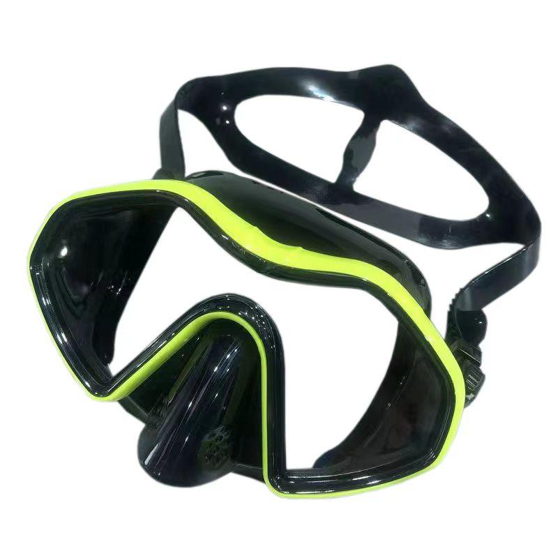 Schnorcheln Tauchmaske kostenlose Taucherbrille Silikonrock Panorama-Tauchmaske für Erwachsene Schwimmen Schnorcheln