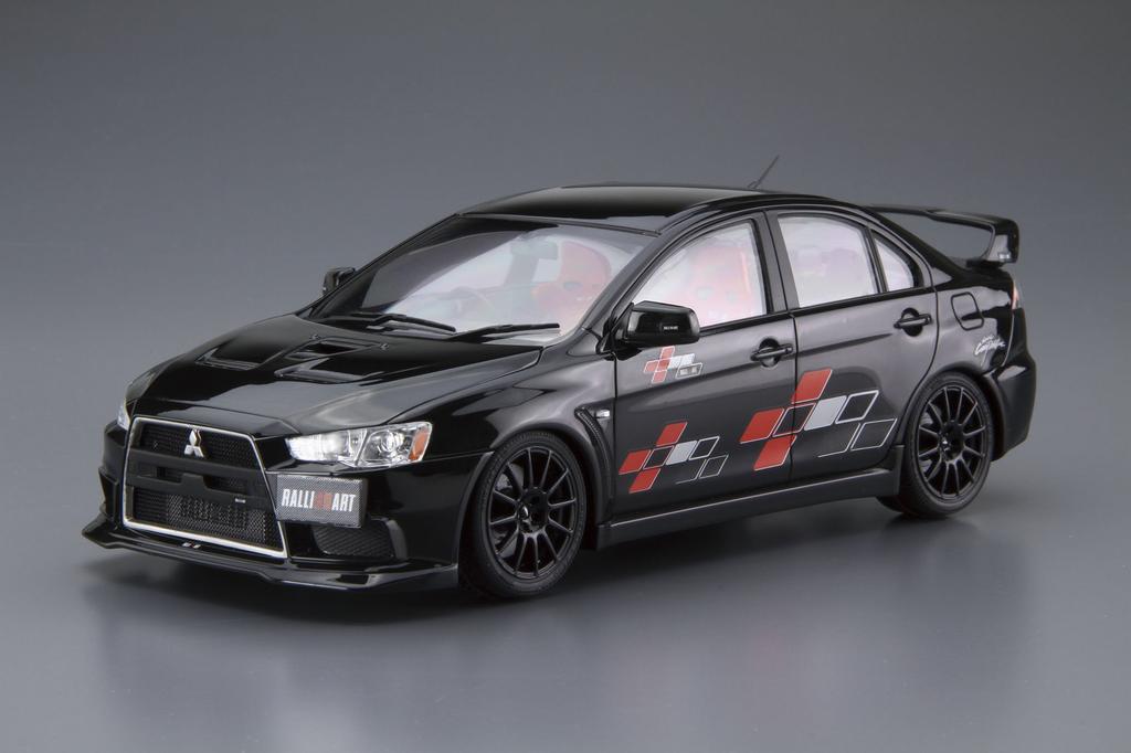 Aoshima Bunka Kyozai Maßstab The Tuned Car Serie 52 Mitsubishi Ralliart CZ4A Lancer Evolution 10 2007 Plastikmodell 1/24 Nr.