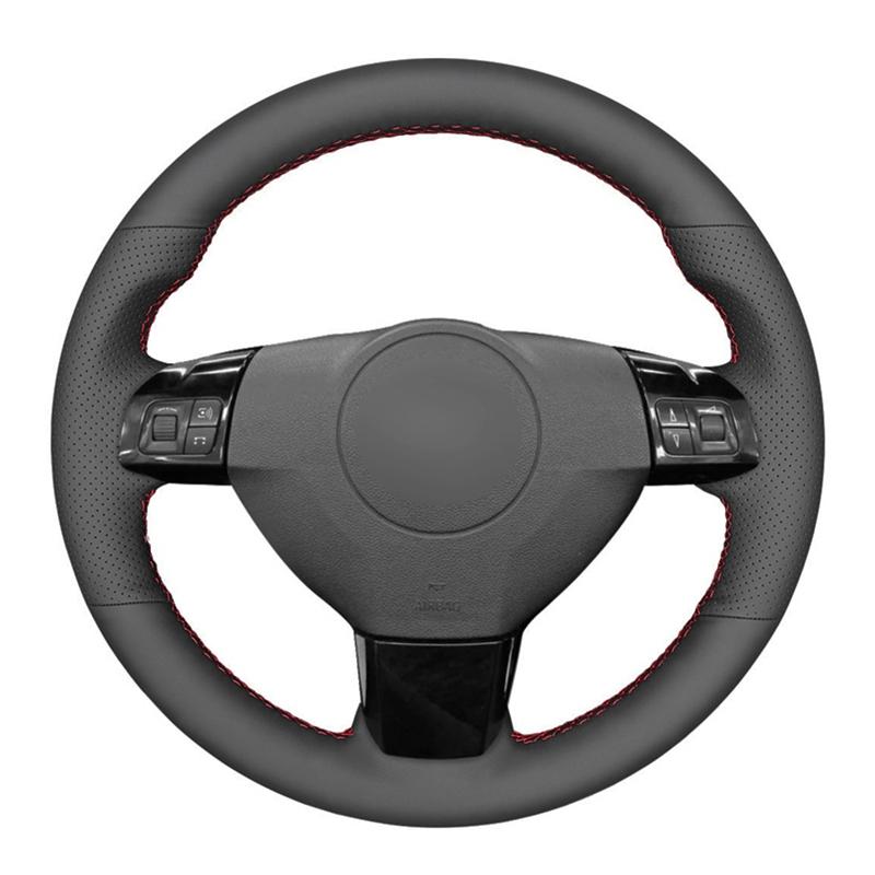 Black Artificial Leather Car Steering Wheel Covers For Opel Astra (H) Zaflra (B) Signum Vectra (C) Vauxhall Astra Holden