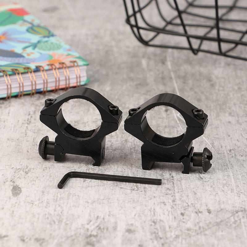 2Pcs Hunting Rifle Scope Mounts Ring For Dia 25.4Mm Tube Scopes 11Mm 20Mm Dovetail Picatinny Rail Tactical Flashlight Mount