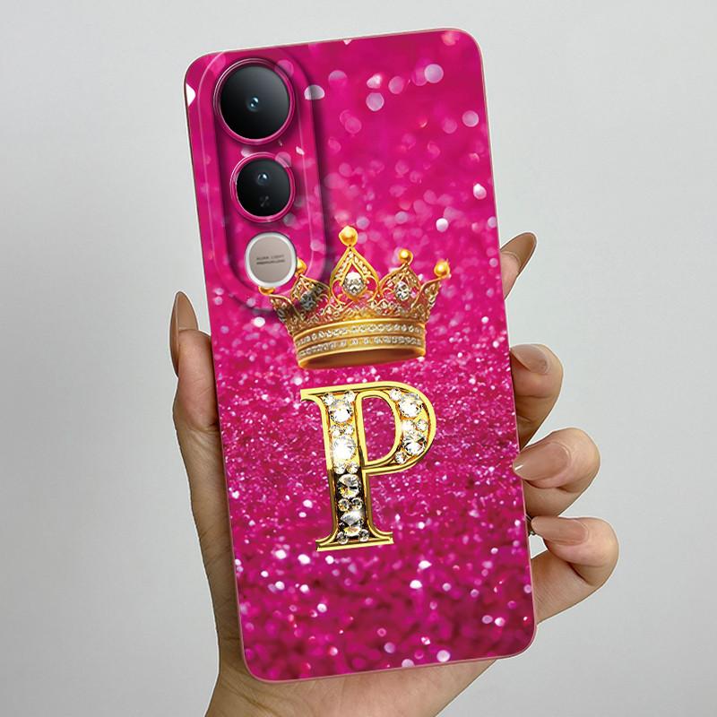 For Vivo V50 Lite 5G Case Luxury Letters Couple Silicone Soft Phone Cases For Vivo V50 V50Lite 5G Camera Protection Back Cover