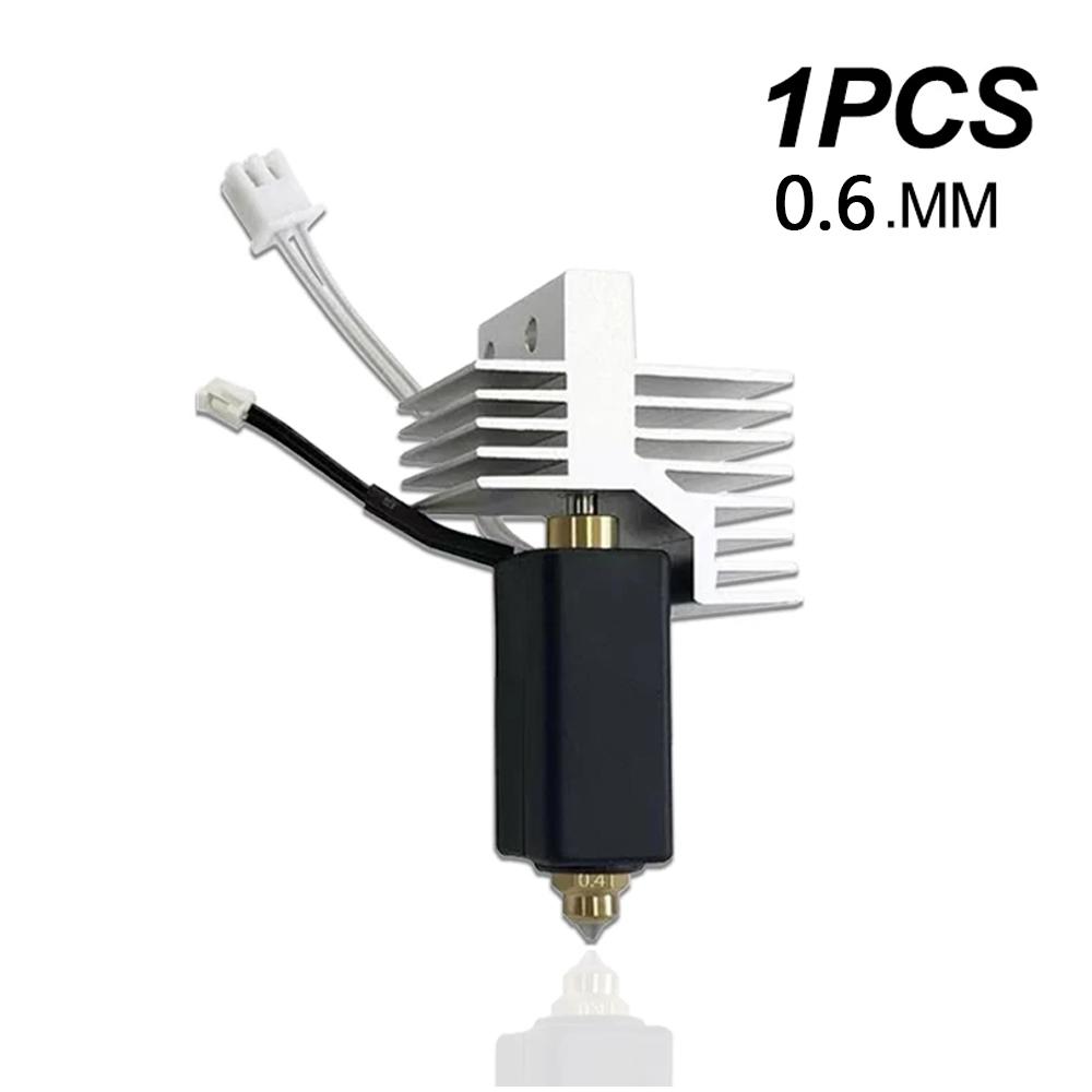 

Оновлення 0,4 мм керамічний хотенд для друкуючої головки Elegoo Centauri Carbon, комплект екструдера, гарячий кінець, сталеве латунне сопло, запчастини для 3D-принтера Hot end kit-1Pcs-0.6mm