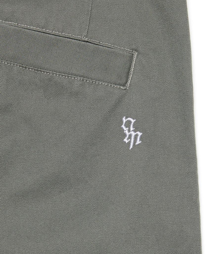 Nomaenyueol Painted Two Tuck Pants - Khaki Gray