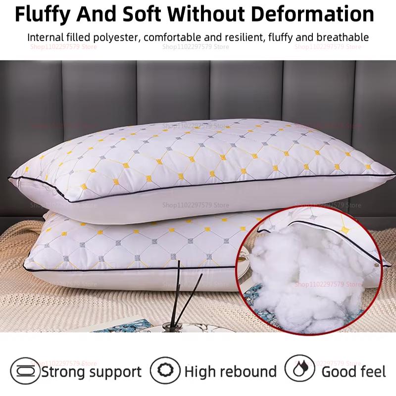Pillows Antibacterial And Non-Deformed Cervical Spine Protection To Help Sleep For Home Use Soft And Comfortable Single Pillow