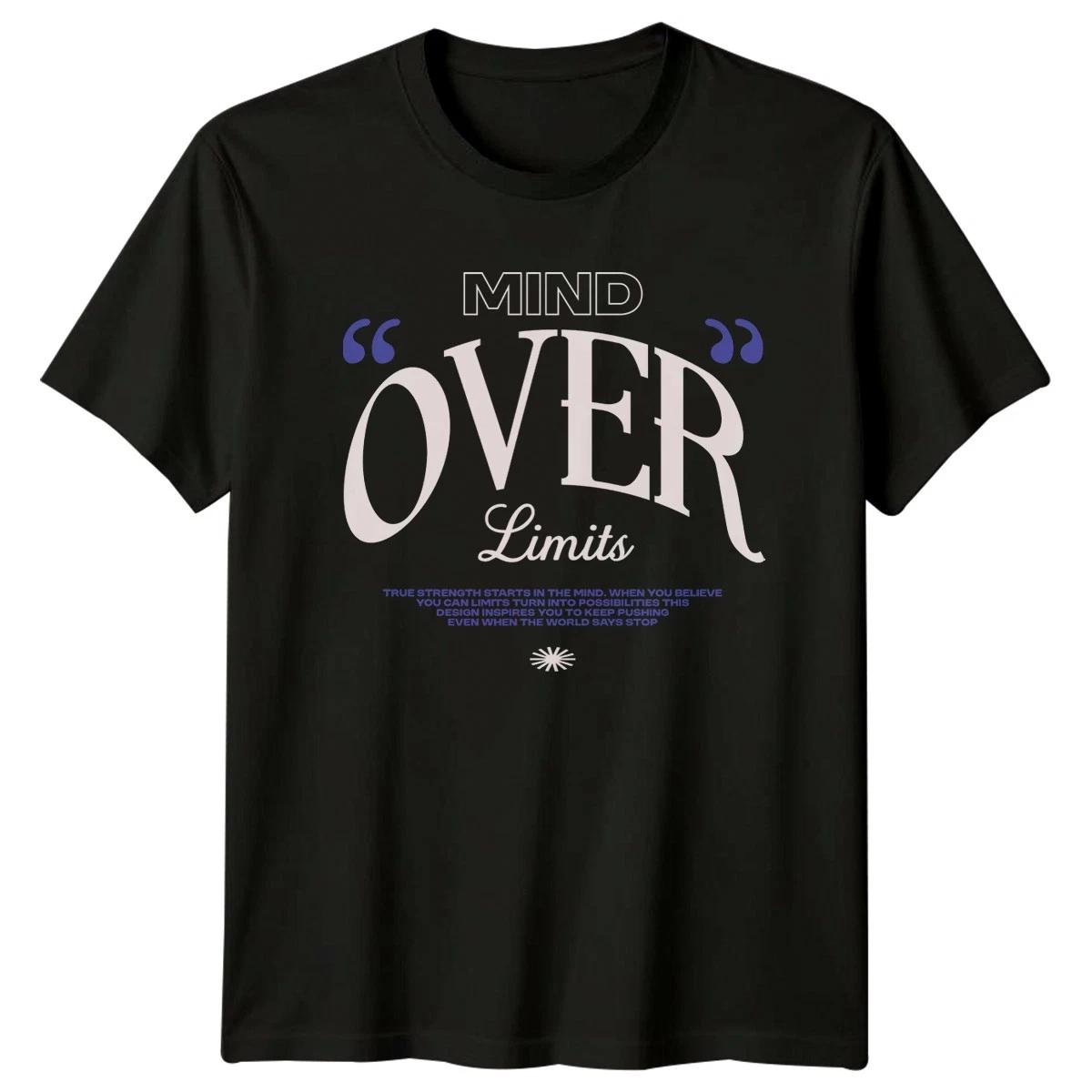 Mind Over Limits T-Shirt Mindset Motivation Birthday Gift For Him And Her M