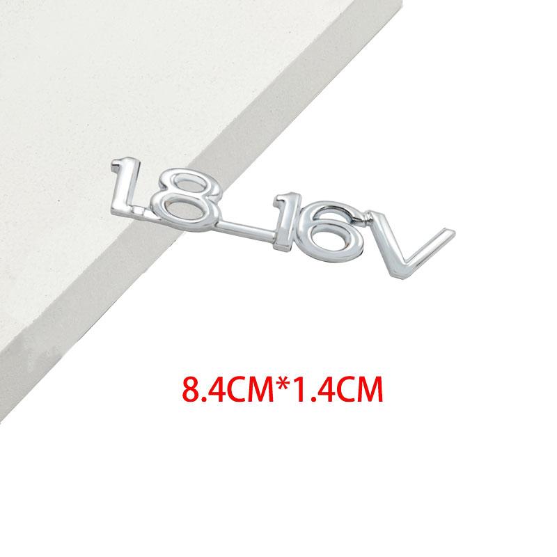 

For ASTRA-1.6 ZAFIRA Optima Corsa Insignia Vectra 3D Metal 1.8-16V Emblem 1.8 16V Logo Rear Trunk Tailgate Badge Sticker Decor