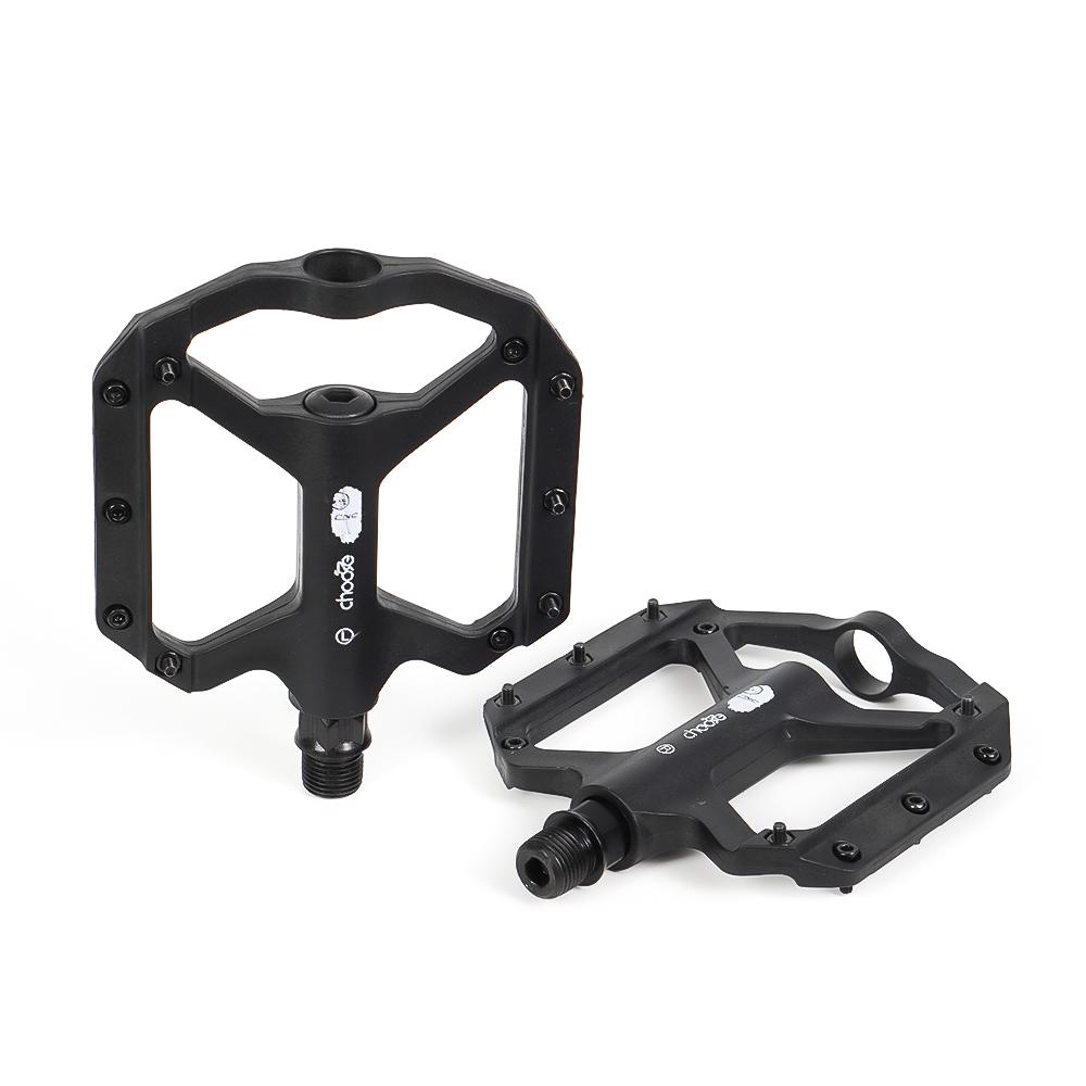 CHOOEE 9/16  Bicycle Pedals BMX Mountain Bike Pedal Nylon Road MTB Bike Pedals Nylon Black