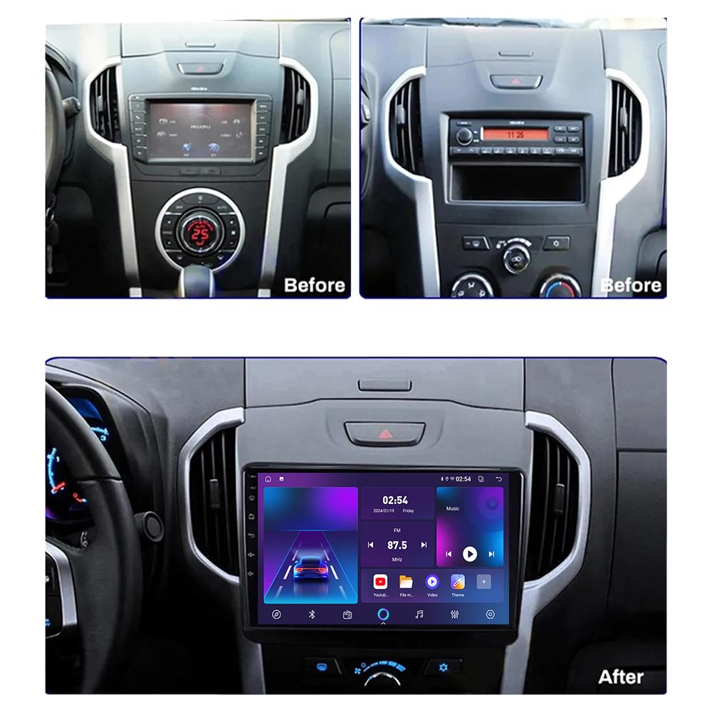 Android Carplay Car Radio For Chevrolet S10 Isuzu DMAX 2015-2018 Multimedia Player Head Unit Stereo GPS Navigation BT WIFI 4+64GB