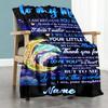 Tomymom Customize Your Name Blanket Throw Customizable Blanket Durable Comfort for Living Room Seaside Office Chair Nap Ideal for All Seasons