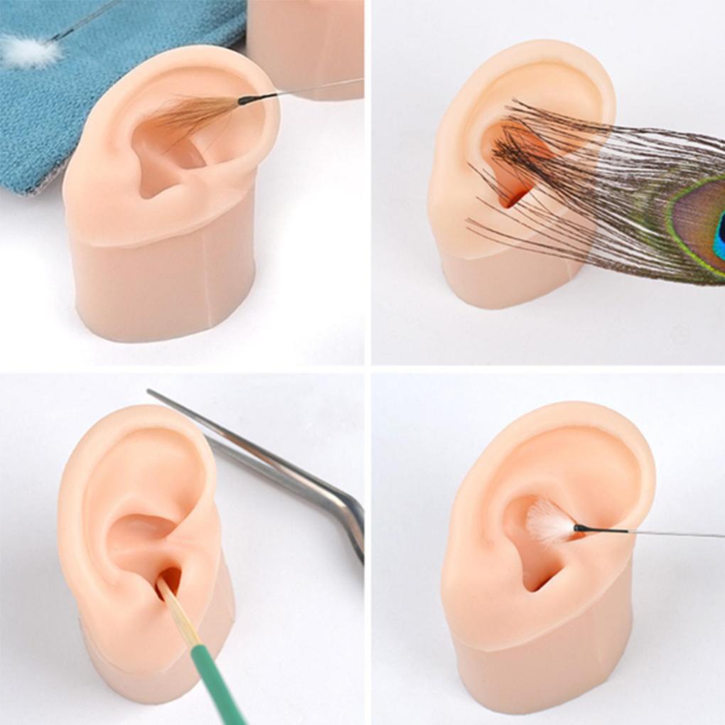 Realistic Silicone Ear Model Soft and Flexible Medical Students Practice