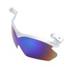 Outdoor Polarized Sunglasses Clip On Hat for Men Women Fishing Cycling Traveling UV400 Silver Frame