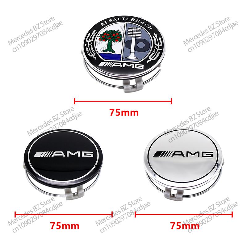 4pcs 56mm 60mm 75mm Car Wheel Center Logo Hub Cap For Mercedes Benz AMG Apple Tree W211 W205 W213 W203 C218 A207 CLA CLS E Class