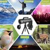 80x100 HD ZOOM Powerful Monocular Telescope Outdoor Portable Long Range Waterproof Camping Telescope with Aluminium Alloy Tripod