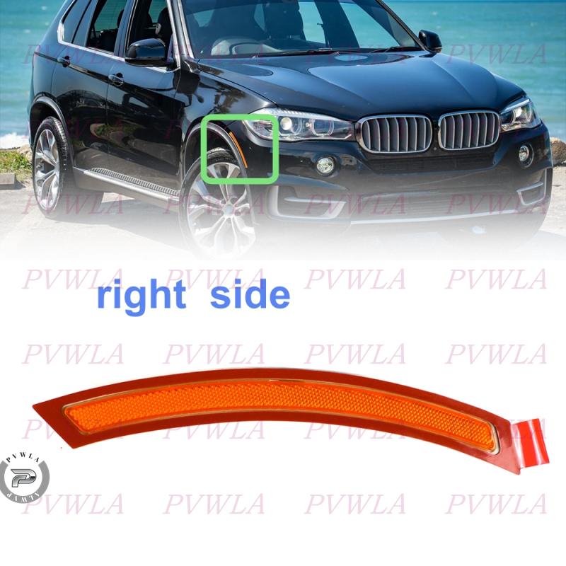 Front Bumper Indicator Reflector  For BMW X5 F15 F85 2014 2015 2016 2017 Side Marker Car Accessories 63147290093 63147290094