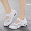2024 Summer New Lightweight Large Size Shoes Hollow Women's Shoes Nurse Shoes Middle-aged Dance Shoes Sports Shoes Breathable
