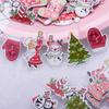 50PCS DIY 2 Holes Wooden Buttons Wood Christmas Decorative Cartoon Handmade Scrapbooking for Craft Supplies Sewing Accessories