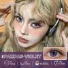 1 Pair Cosplay Colored Contact Lenses for Eyes Anime Red Beauty Makeup Lens Halloween Pink Eyes Lenses Purple Contacts