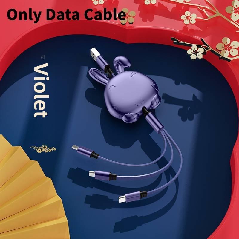 Versatile 3 In 1 Cable Mini Usb Cable Micro Quick Charge Apple Supplies Android