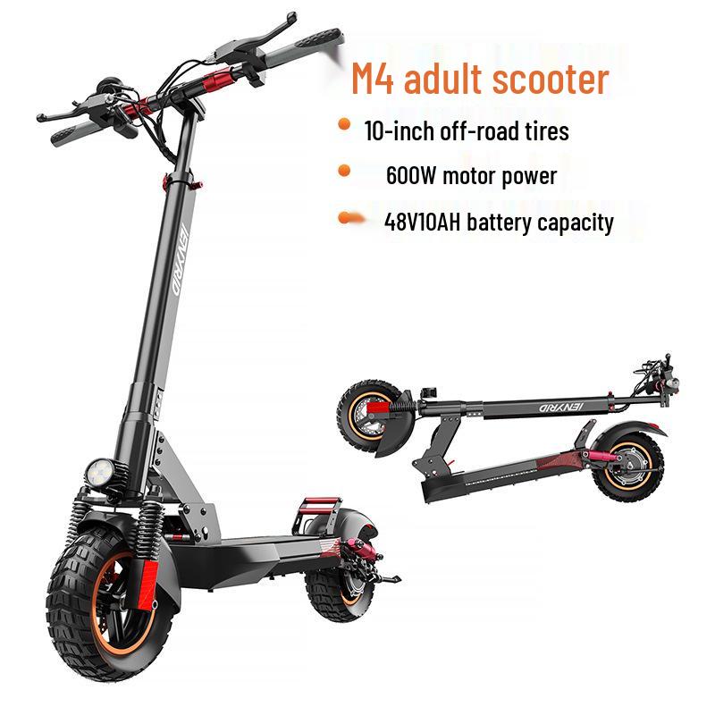 Foldable Off-Road Electric Scooter for Adults - Shock-Absorbing Two-Wheel Commuter
