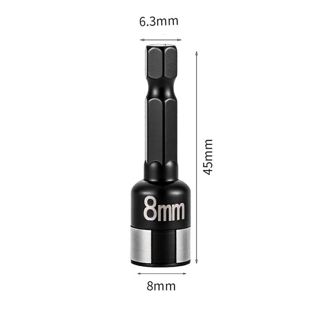 8mm Non-Magnetic Hexagonal Socket with Precision Recessed Hex Geometry and Steel Ball Design for Dependable Fastener Control