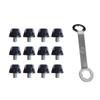 12 Football Boot Spikes, Non-slip, Solid Ground Portable Replacement Spikes for Indoor And