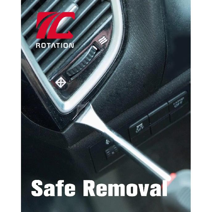 ROTATION 6dílná Heavy Duty sada na odstraňování ozdobných klipů pro automobily a vozidla Odstraňovač čalounění dveří Chrom