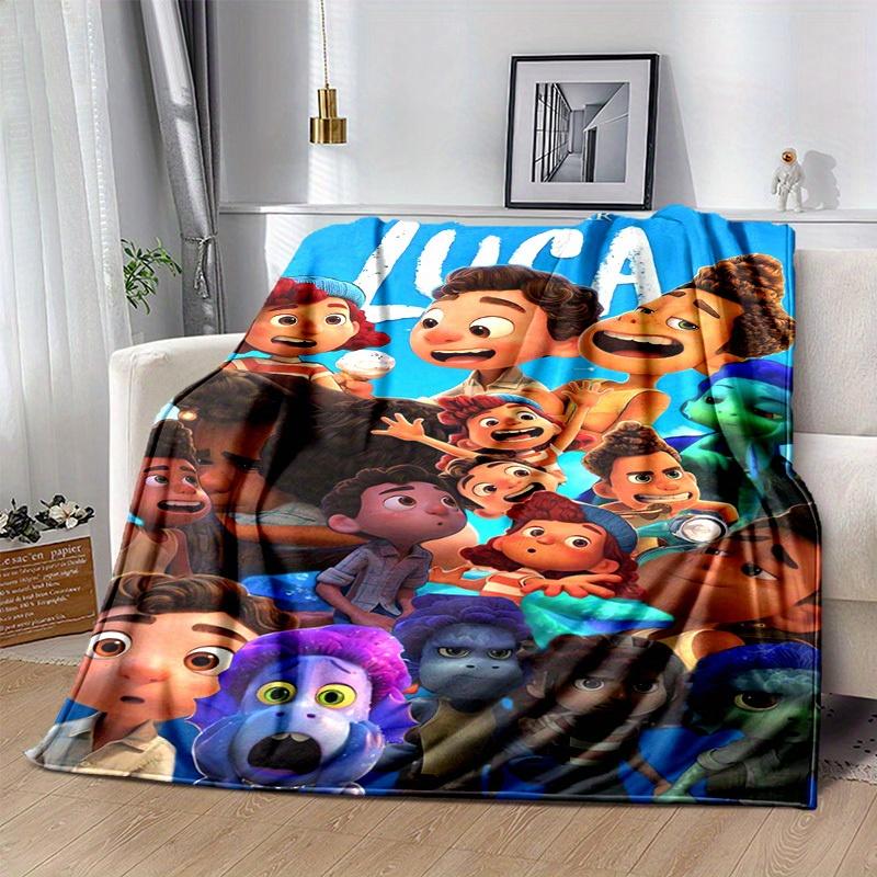 1pc, Disney Pixar Luca Movie Characters Throw Blanket Perfect for Home Decor, Couch Cover, Outdoor Use, Travel, Camping