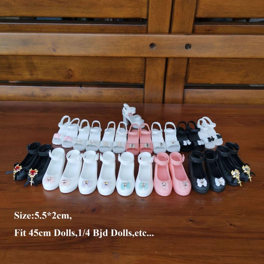 Multicolors Original Doll Shoes 5.5*2cm Super Model Shoes Shoes High Heels for 1/4 BJD 45cm Dolls