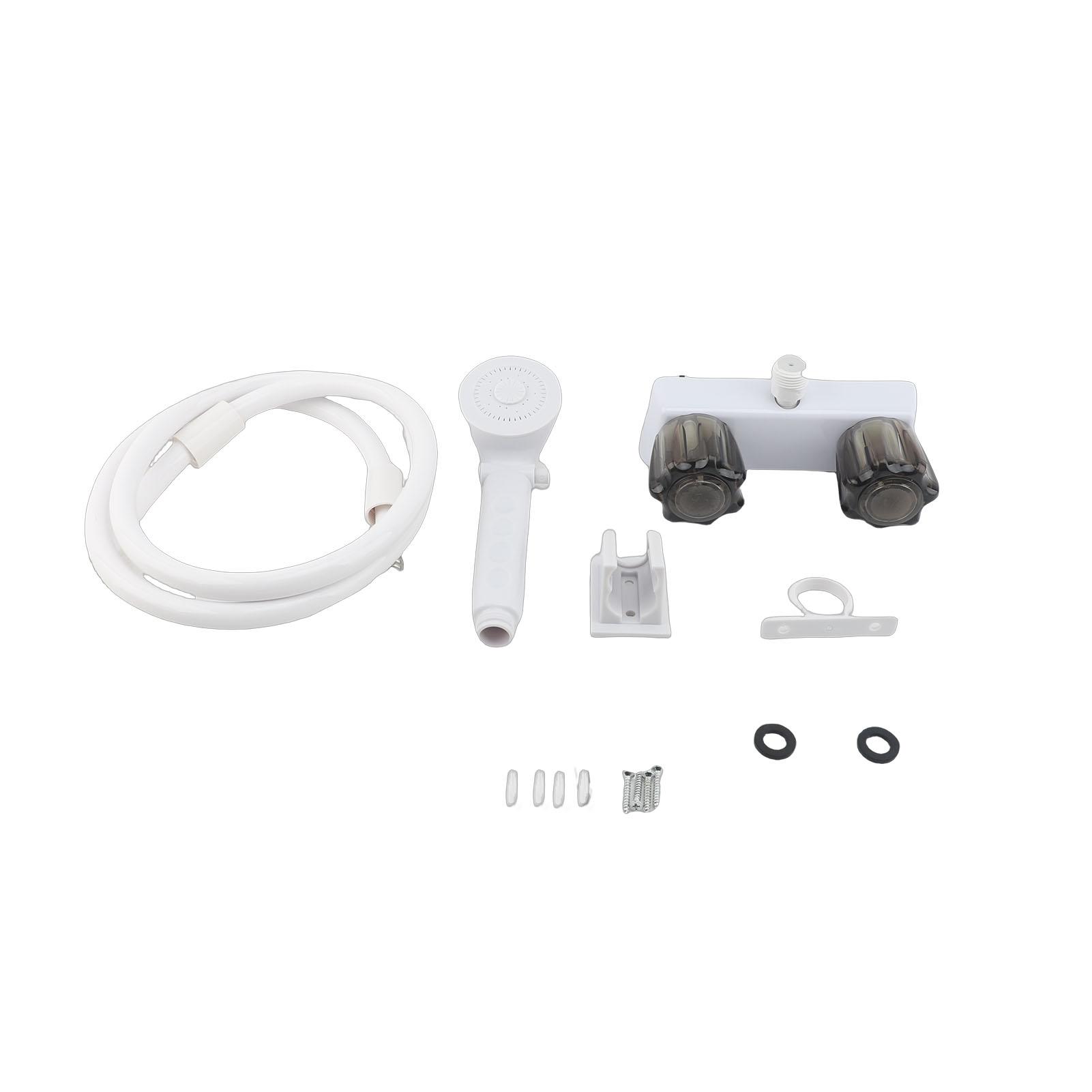 

RV Shower Faucet with Shower Head and Hose Set Portable RV Shower Valve Diverter for Motorhome