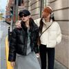 Korean Women Padded Jacket Winter Parkas Cropped Down Oversize Jacket Puffer Snow Coats Waterproof Outerwear