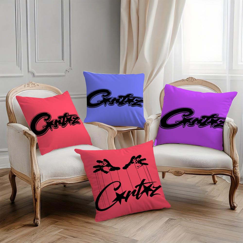 Rebellious Spirit CCorteiz Logo Pillow Case Printing Pillowcase Living Room Sofa Cushion Cover Bedroom Room Decor