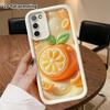 Phone case: 2D flat, suitable for Samsung Galaxy A34 A35 M05 M06 S20 S22 S21 FE Plus 5G protective case, cartoon orange, perfect Christmas and Hallowe