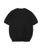 GNOK Layered Round Short Sleeve Knit [Black]