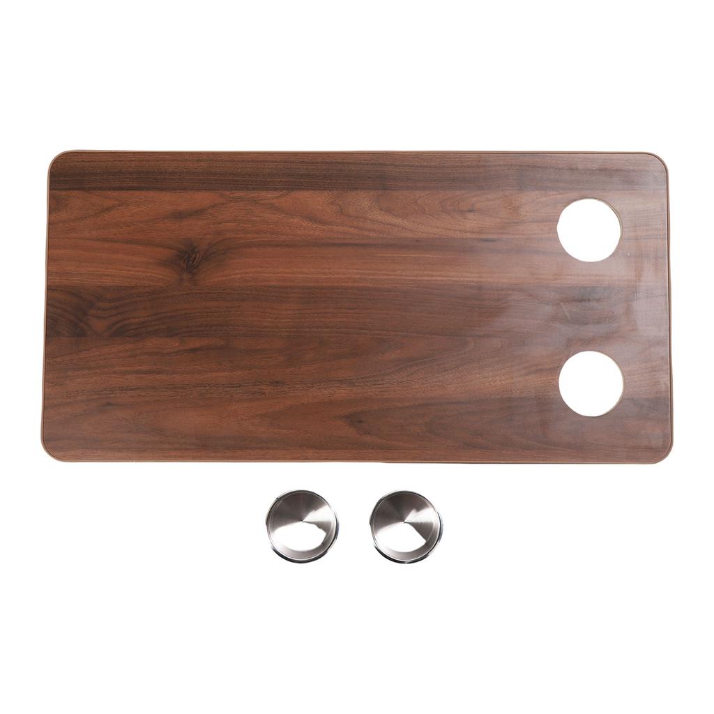 RV Table Top Replacement with 2 Cup Holders 31.49x15.74in Solid Wood Boat Table Top Panel for