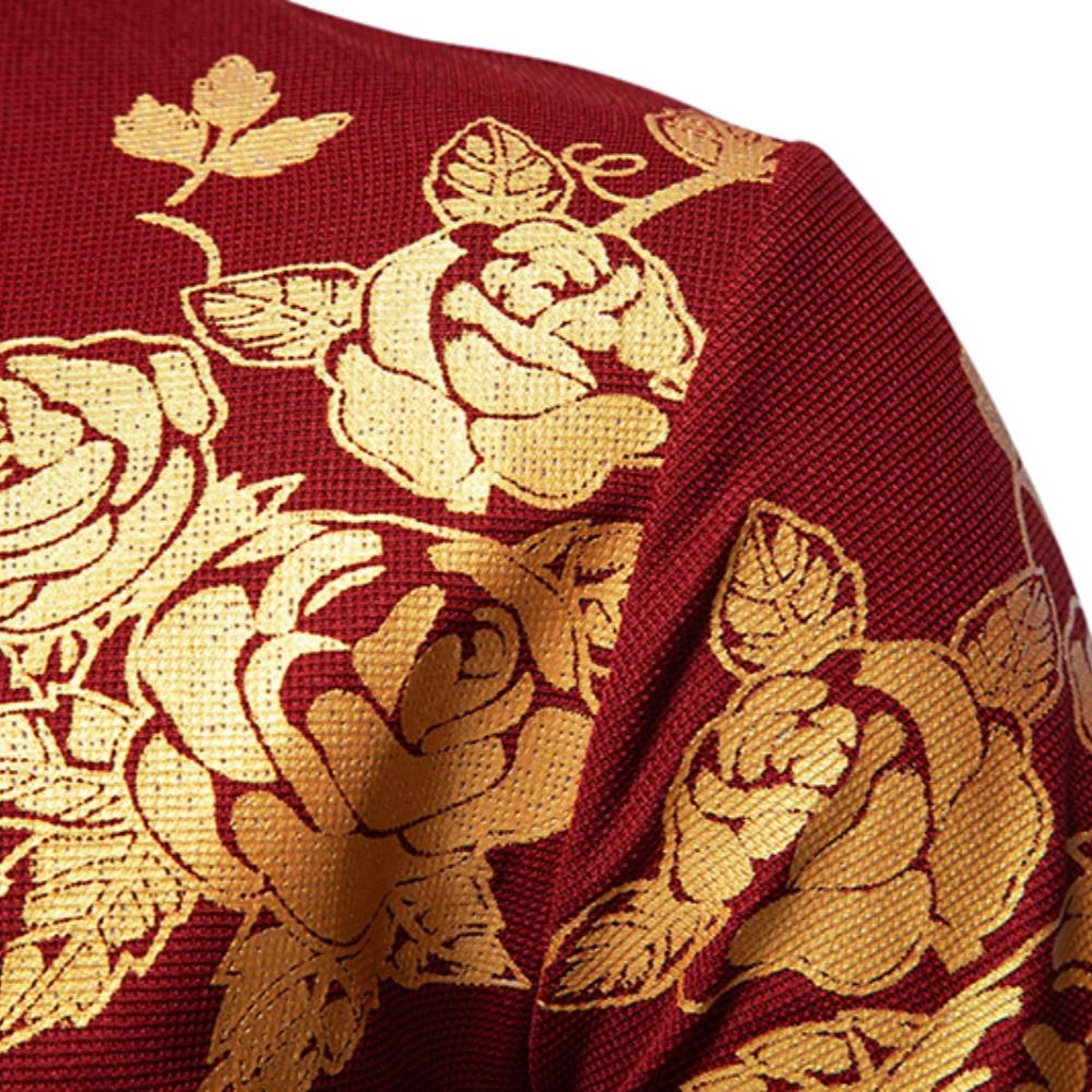 Мужская футболка с коротким рукавом с тиснением розы — фото 5