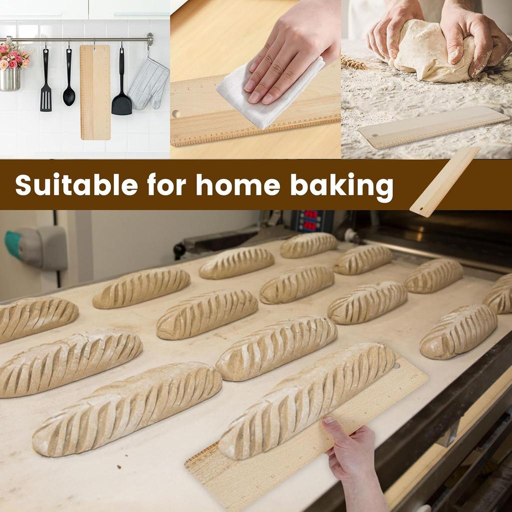Premium Oversized Beech Wood Flipping Board for Baking of French Breads, Loaves and Ciabatta, Keep Dough In Shape