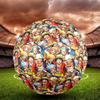 One Piece Print Size 5 Soccer Ball, Standard Match Football for Sports Game and Team Practice, Ideal Gift for Soccer Fans