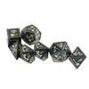 7 Stück Metallwürfel Polyedrisch RPG Tischspielzubehör Geschenk mit Zahlen für über 14 Jahre Typ