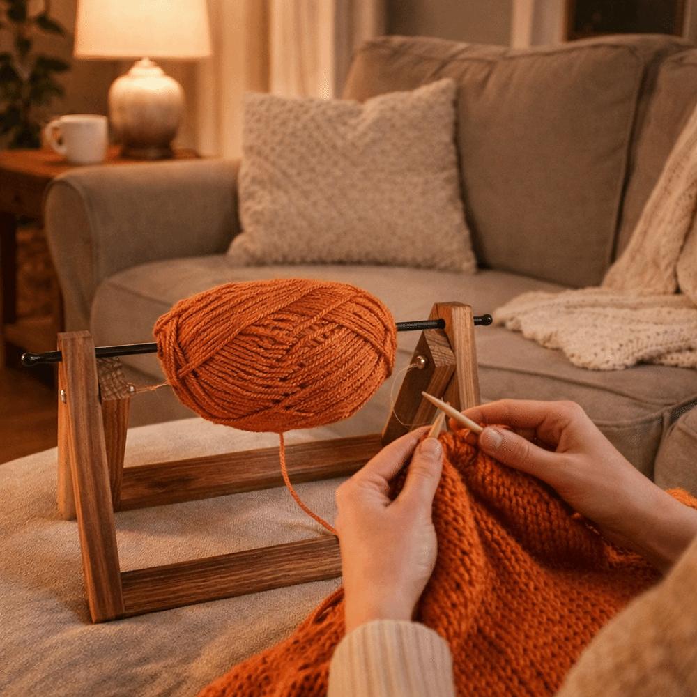 Detachable Frame Yarn Ball Stand Rotating Yarn Ball Holder Yarn Spool Organizer  Home Use