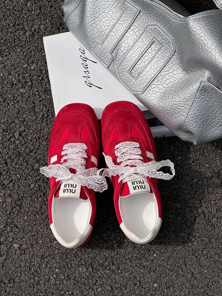 Ballet Style Moral Training Shoes Breathable 2025 Summer New Pearl Ribbon Forrest Gump Shoes Thin Versatile Thick-soled Shallow-mouth Board Shoes