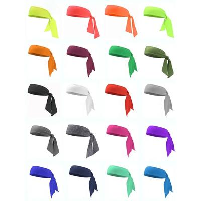 Diadema Deportiva Elástica de Color para Tenis Hombres Mujeres Niño Niña Adolescentes Cinta para la Cabeza Gimnasio Fitness Yoga Cintas para el Cabello Accesorios Deportivos para la Cabeza