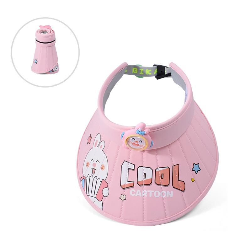 1113 children's hats summer outdoor sunshade sunscreen hats boys and girls cartoon cute big brim empty top sun hat