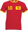 T-shirt da uomo Youth Designz Belgio con NOME + NUMERO DESIDERATI Maglia Logo Coppa Europea