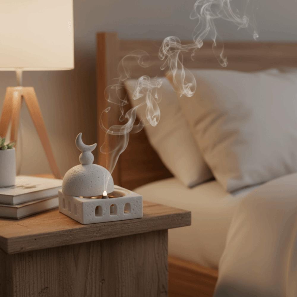 Architectural Style Ramadan Aromatherapy Cup Castle Shape Eid Desk Ornament  Living Room