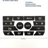 AtticZone AC Button Stickers Dash Panel Control Repair Decals Compatible with BMW 3 Series 5 Series 7 Series (5 Series 2009-2015)