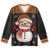 Women's Casual V-Neck Long Sleeve Printed Top