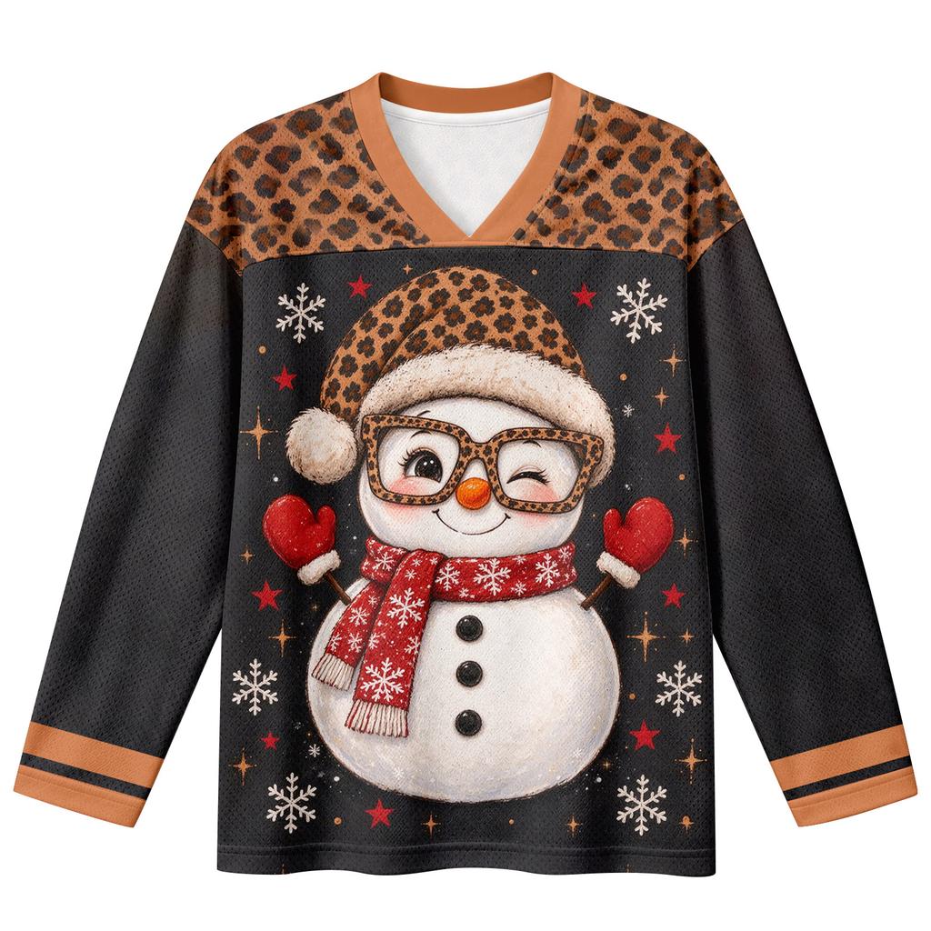 Women's Casual V-Neck Long Sleeve Printed Top