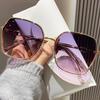 Women's 2024 Fashion Large Face Summer Sunglasses with UV Protection