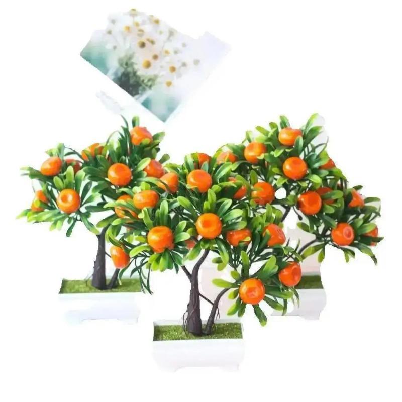 Artificial Simulation Plant Bonsai Fruit Tree Bonsai Wedding Banquet Party Hotel Decoration Home Decoration Wholesale