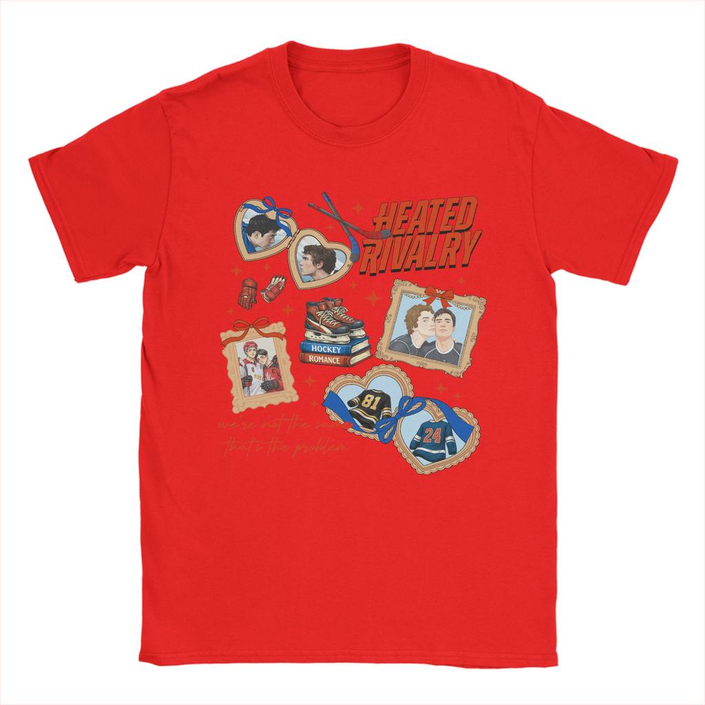 Heated Rivalry Ilya and Shane Mens T Shirt Awesome Tee Shirt Short Sleeve Round Collar TShirt Pure Cotton 4XL 5XL 6XL Clothes
